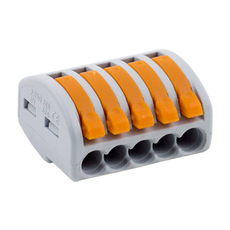 Conector derivatie tip WAGO 5 fire (10 buc.) W-415