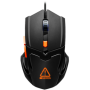 Optical Gaming Mouse with 6 programmable buttons, Pixart optical sensor, 4 levels of DPI and up to 3200, 3 million times key lif