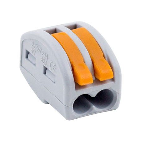 Conector derivatie tip WAGO 2 fire (10 buc.) W-412
