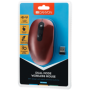 Canyon 2 in 1 Wireless optical mouse with 6 buttons, DPI 800/1000/1200/1500, 2 mode(BT/ 2.4GHz), Battery AA*1pcs, Red, silent sw