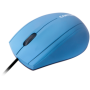 Wired Optical Mouse with 3 keys, DPI 1000 With 1.5M USB cable,Light Blue,size 72*108*40mm,weight:0.077kg