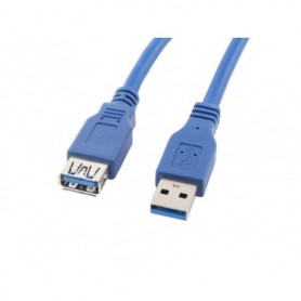 Cablu USB-A M/F 3.0 1,8 m albastru