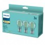 Pachet 3 becuri LED filament Philips, A6