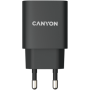 Canyon, PD 20W Input: 100V-240V, Output: 1 port charge: USB-C:PD 20W (5V3A/9V2.22A/12V1.67A) , Eu plug, Over- Voltage ,  over-he