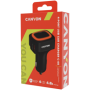 CANYON C-05 Universal 4xUSB car adapter, Input 12V-24V, Output 5V-4.8A, with Smart IC, black rubber coating + orange LED, 71.8*3