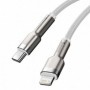 Cablu Baseus Type-C la Lightning 1m alb