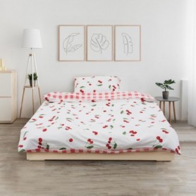 SET DE PAT SINGLE BUMBAC CHERRY