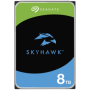 HDD Video Surveillance SEAGATE SkyHawk 8TB CMR, 3.5'', 256MB, SATA, RV Sensors, Rescue Data Recovery Services 3 ani, TBW: 180, H