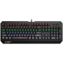 CANYON Wired multimedia gaming keyboard with lighting effect, 108pcs rainbow LED, Numbers 104keys, EN double injection layout, c
