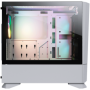 COUGAR | MG140 Air RGB White | PC Case | Mini Tower / Air Vents Front Panel / 3 x ARGB Fans / 4mm TG Left Panel