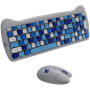 CANYON HSET-W6 EN Keyboard+Mouse Kitty Edition AAA+АА Wireless Blue