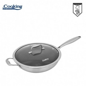 TIGAIE WOK INOX+CAPAC 30x8.5CM,TITANIUM3